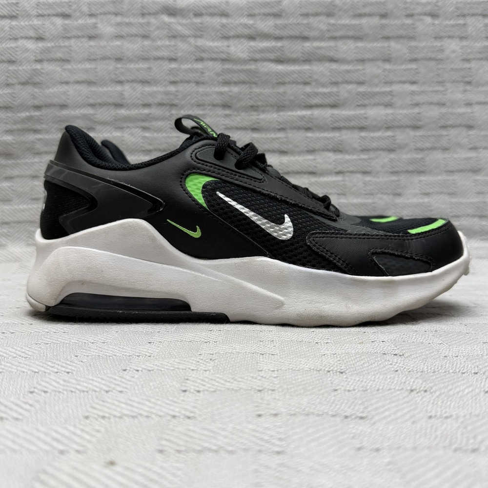 Nike Air Max Bolt GS Black Green Strike Kids Size 6y CW1626 006‎
